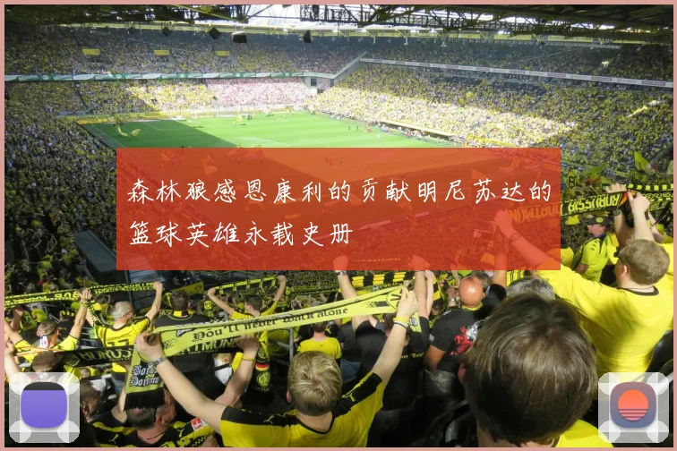 森林狼感恩康利的贡献明尼苏达的篮球英雄永载史册